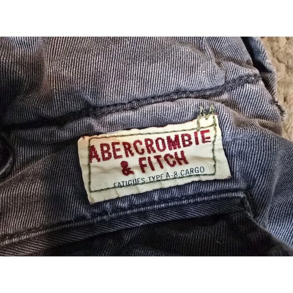 Vtg Abercrombie & Fitch Mens Size 34 Type A-8 Cargo Shorts Heavy Distressed Y2K - Picture 4 of 11